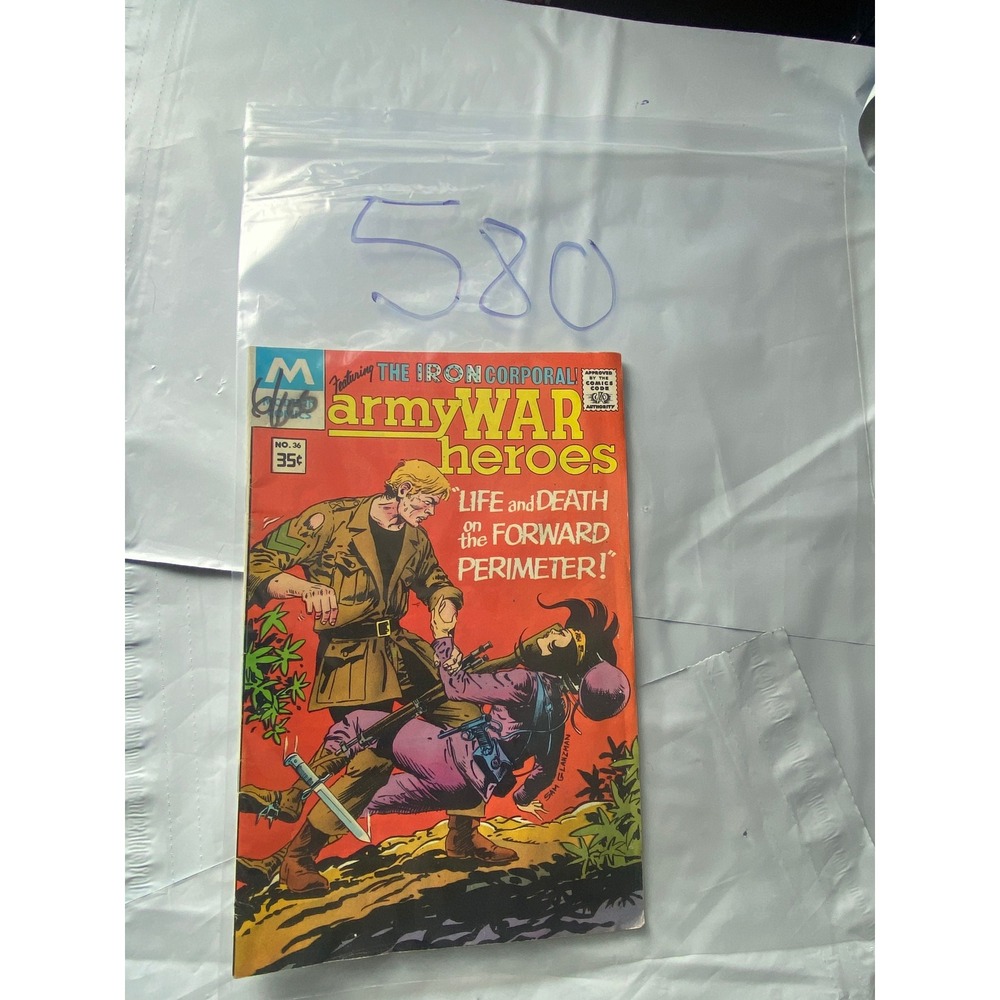 Army War Heroes Comic Book Issue 36 Featuring The Iron Corporal